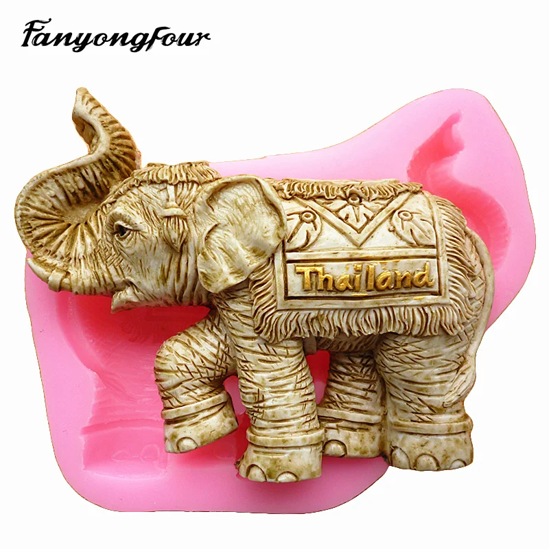 

Elephant Silicone Mold Cake Mold Chocolate Gypsum Candle Soap Candy Mold Kitchen Bake Free Shipping