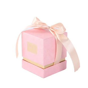 

New Arrive Large Size Square Pink Favor Gift Paper Boxes for Party Event Gift Storage Packing and Bridesmaid Souvenir Gift Box