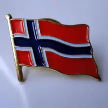 Национальный флаг страны Булавки знак Норвегии низкая цена пользовательские металлические нагрудные Булавки Дешевые изготовление под заказ эмаль флаг отворотом Булавки
