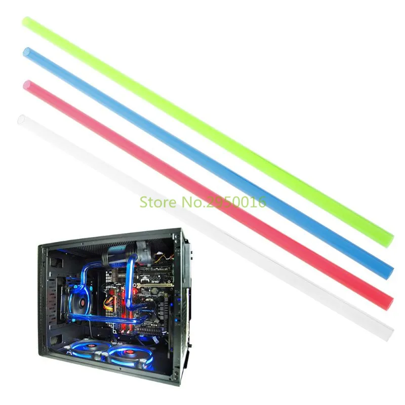 

DIY LCS 500mm Lengths V-Tubler PETG Water Cooling Hard Tubing OD 14mm x ID 10mm water cooler supplies 4 Colors C26