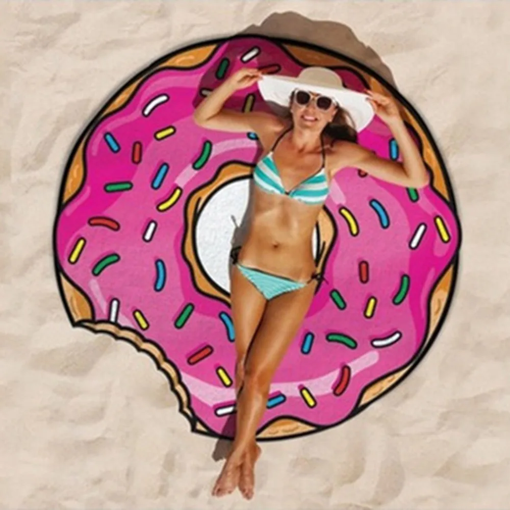 

High Quality Summer Printed Fruit Food Beach Towel Microfiber Beach Towel For Living Room Home Decor Boho Style Bath Towel Pizza
