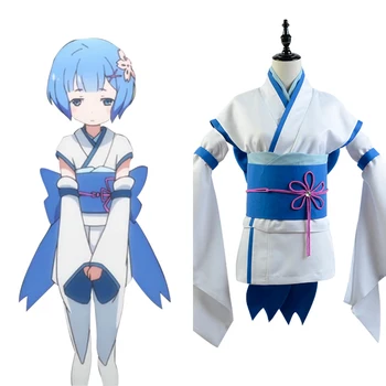 

Re Zero Life in a Different World from Zero Little Rem Cosplay Sets Uniform Costume Cosplay Women Servant Dress Costume