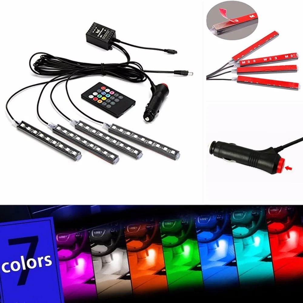 Light Decorative Neon Lamp Strips Car Styling For Seat Leon Toyota