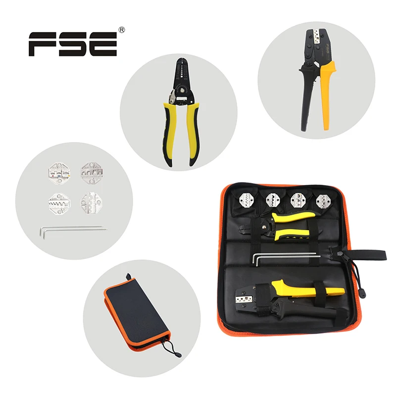 

FSE Wire Crimping Tool Set zange Pliers Cable Tools Cutter Crimper Stripper Crimp Cutters Alicate Stripper Plier Crimpatrice