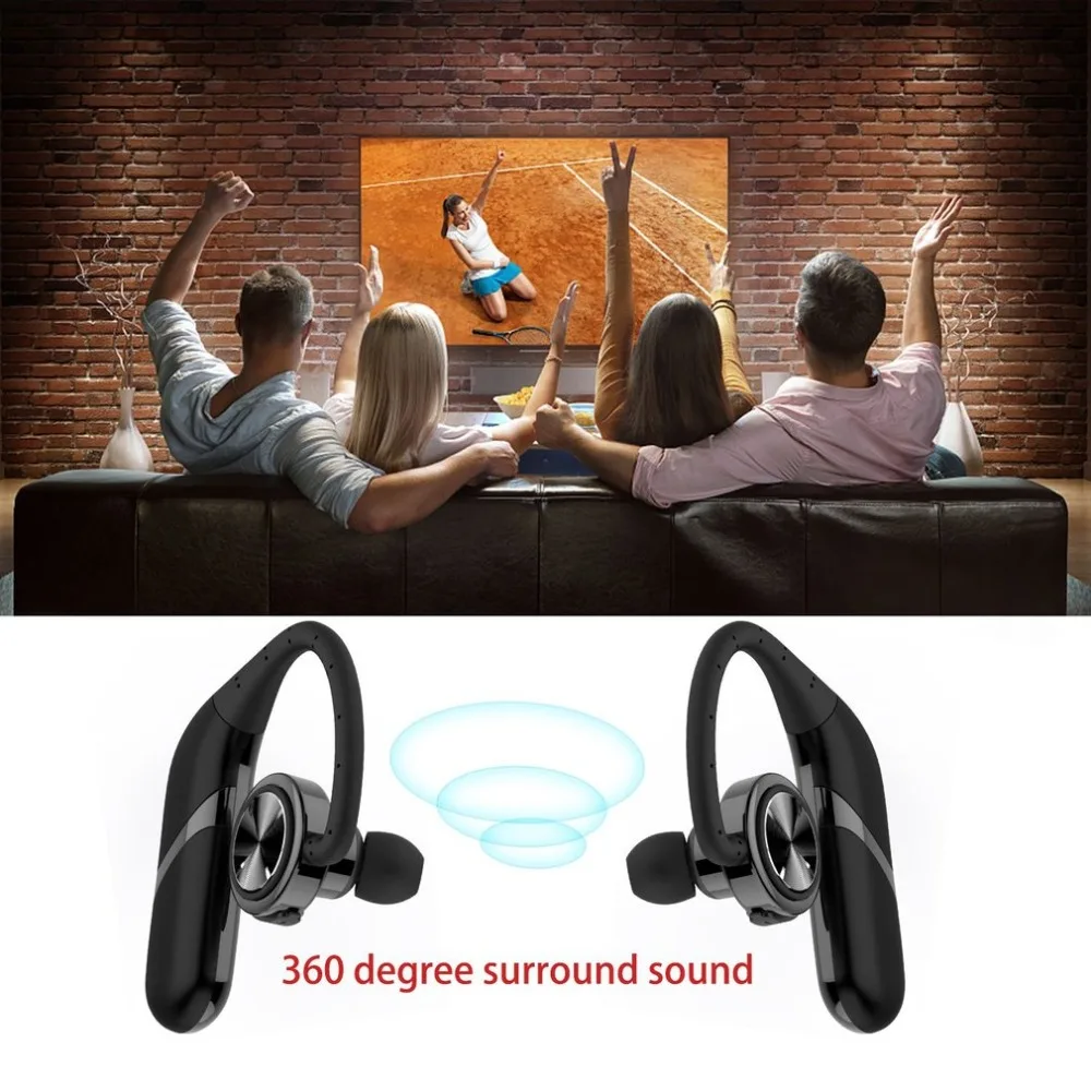 

Wireless Headphone with Mic IP67 Sweat Proof Headset for Driving Gym Running Headphones for xiaomi iphone Drop Shipping