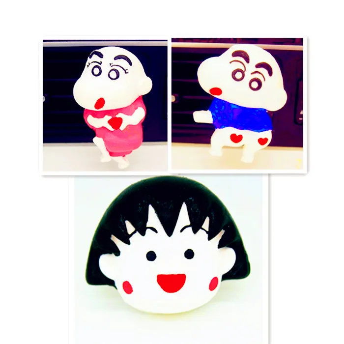 Crayon Shinchan зажим для выпускного отверстия автомобиля фотоформа силиконовая форма