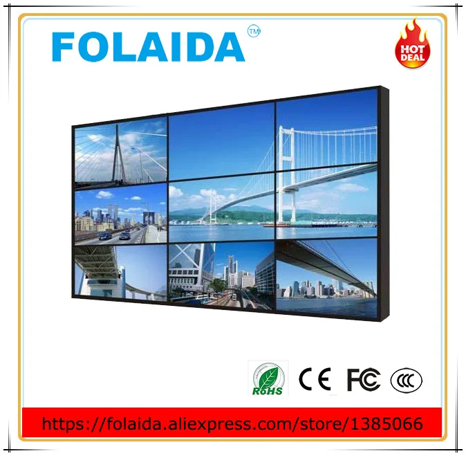

Supper HD 4K 49 inch lcd seamless 3.5mm narrow bezel video wall 3