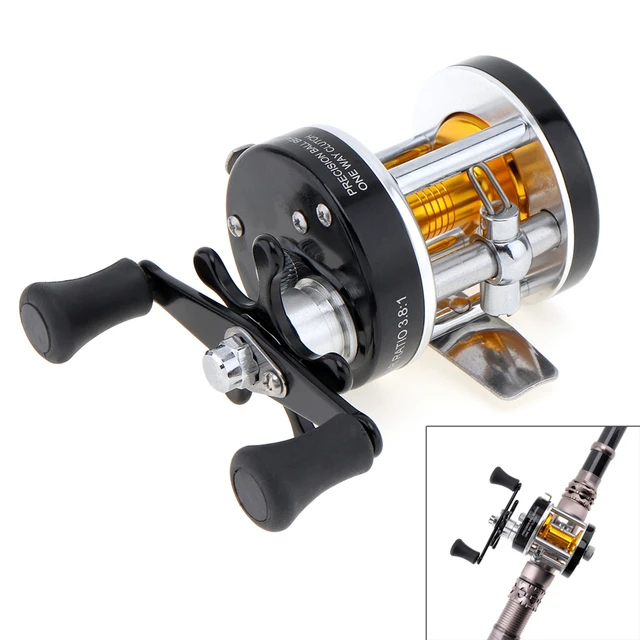 Sales Full Metal Drum Fishing Reel Gear Ratio 3.8:1 Black Right Hand  Trolling Wheel Casting Sea Fishing Reel - Fishing Reels - AliExpress