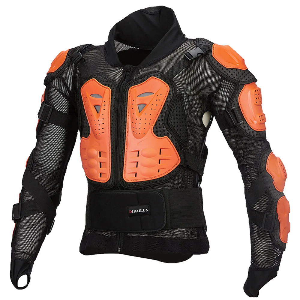 FURY Racing Мотокросс MX ARMOR мотоциклетная куртка для тела протектор для езды по бездорожью для гонок защита шеи защитное снаряжение - Цвет: Оранжевый