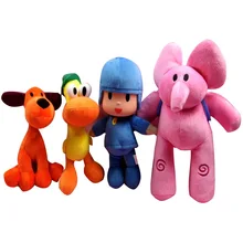 Pocoyo brinquedo de pelúcia 14-30cm elly & pato & pocoyo & loula boneca de pelúcia macio animais de pelúcia brinquedos para crianças presente