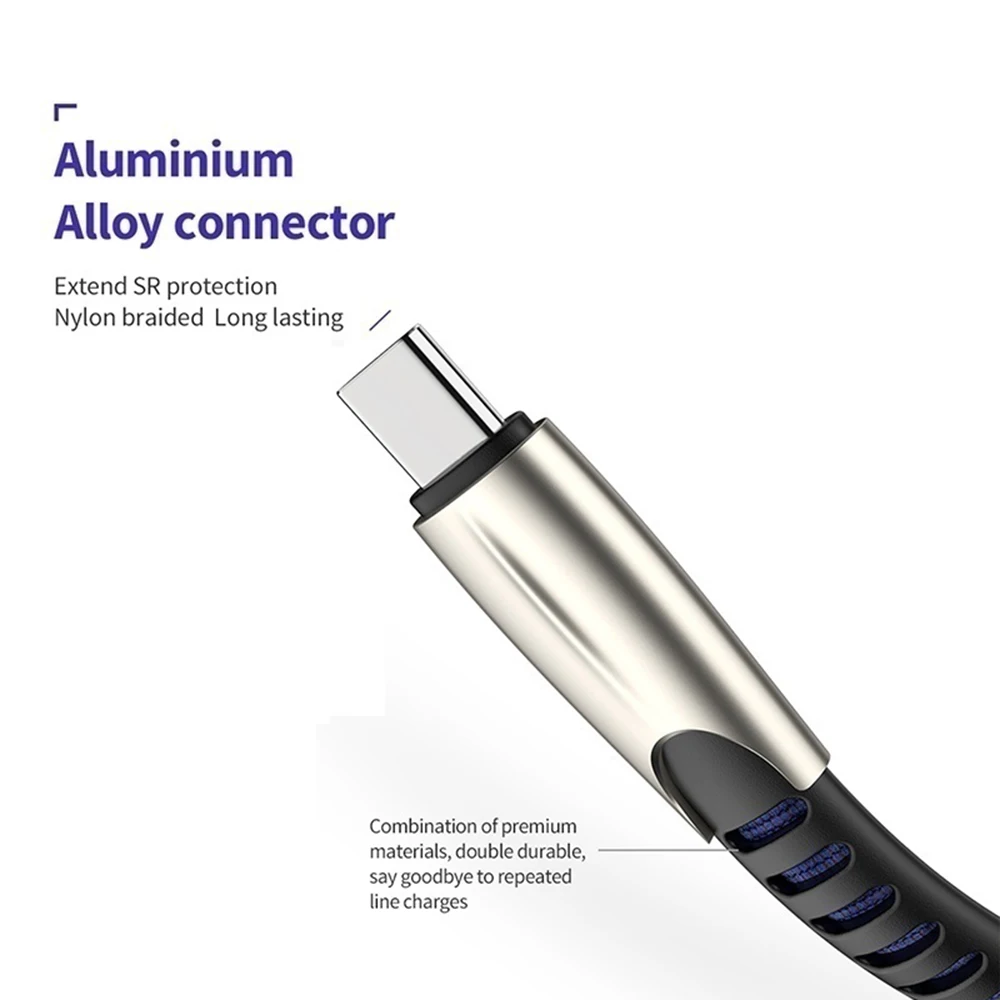 3 А usb type-C кабель зарядного устройства для samsung Galaxy S10 S9 8 7 Plus huawei mate 20 P20 P30 для Lg V50 40 30 телефонный кабель быстрой зарядки