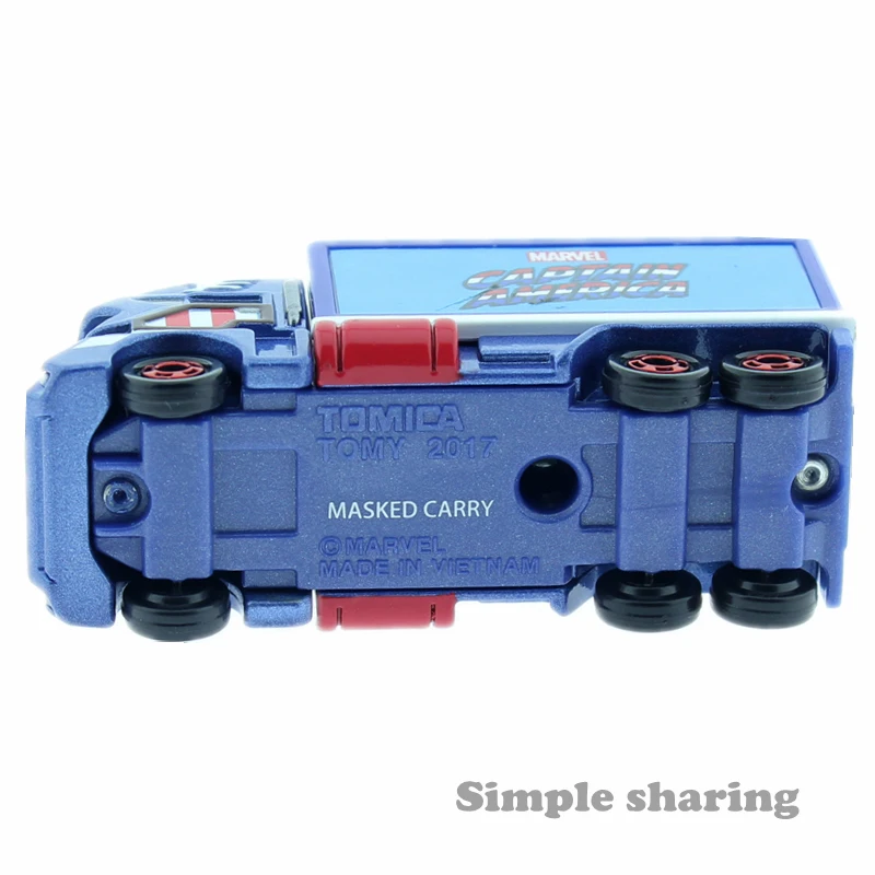 TAKARA TOMY Tomica с героями комиксов Марвел мелодия Evo 6 0 Мстители грузовик