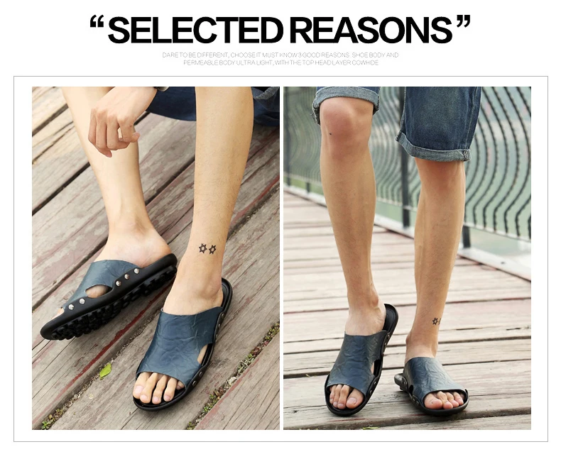 Летние кожаные сандалии; Новинка; большие размеры 45, 46, 47; мужские сандалии; мужские пляжные сандалии; Модные мужские Тапочки