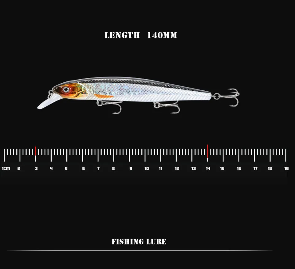 1 шт. 14 см/23 г большая блесна рыболовные приманки 3 крючка приманки снасти воблер Воблер для рыбалки любитель карпа рыболовные снасти аксессуары