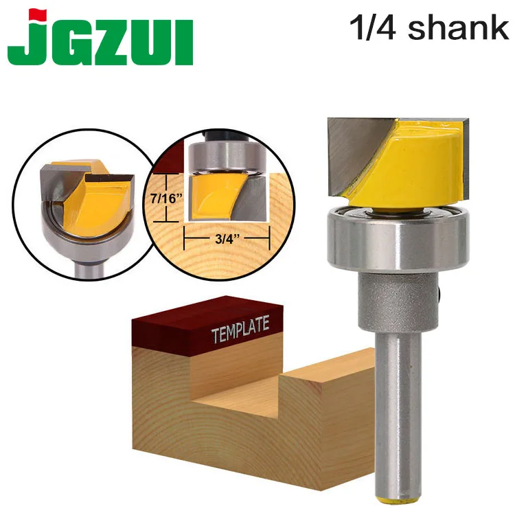 1pc Hinge Mortise/Template Router Bit 3/4"W X 7/16"H 1/4" Shank