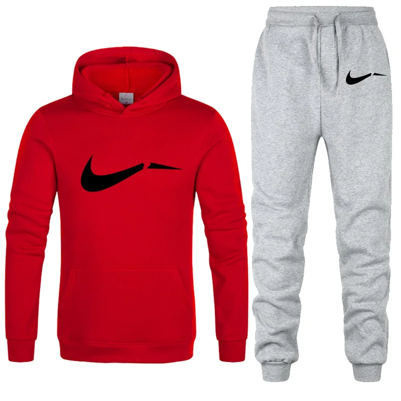 Herbst winter Trainingsanzug Männer Frau Lässige Sportswear Anzüge männer Zwei Stück Sets Pullover Hoodies + Hosen Sweatsuit Schlanke Männliche