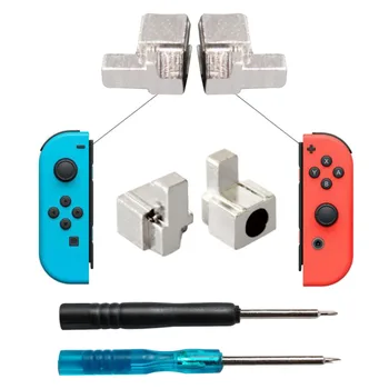 

Bevigac 2 Pairs Replacement Metal Lock Locking Buckles Parts with Screwdrivers Repair Tool Kit for Nintendo Switch NS Joy Con