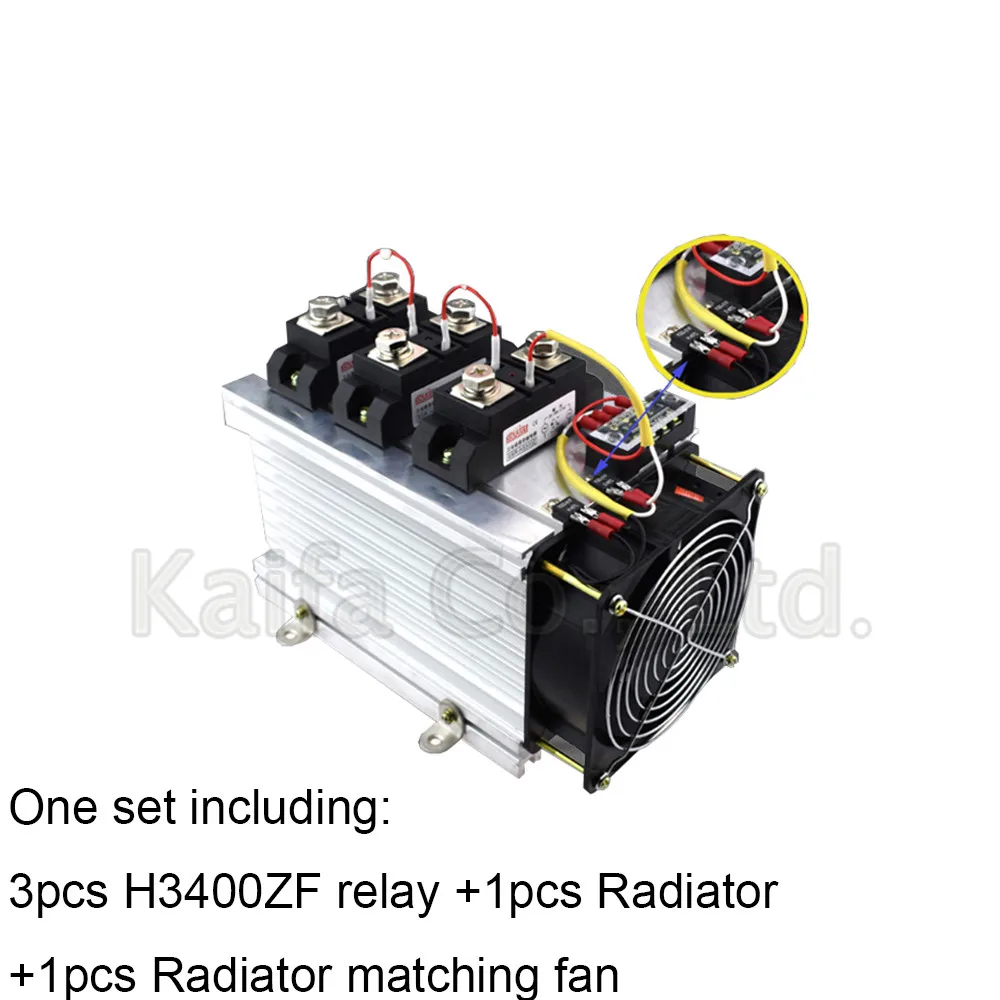 

H3400ZF-3 three phase DC to AC 400A 4-32VDC industrial grade solid state relay set/SSR set Not incluidng tax