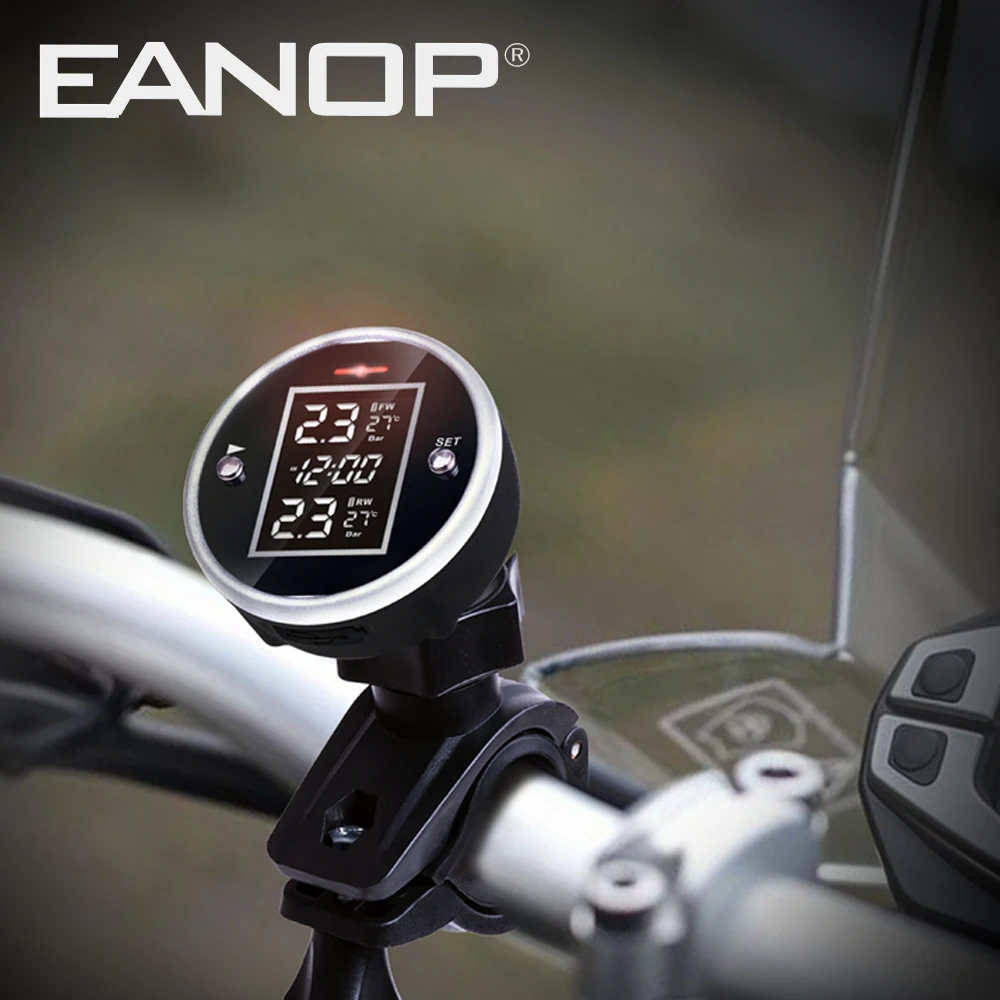 EANOP MT100 беспроводной мотоцикл TPMS монитор давления в шинах для мотоцикла Внешний