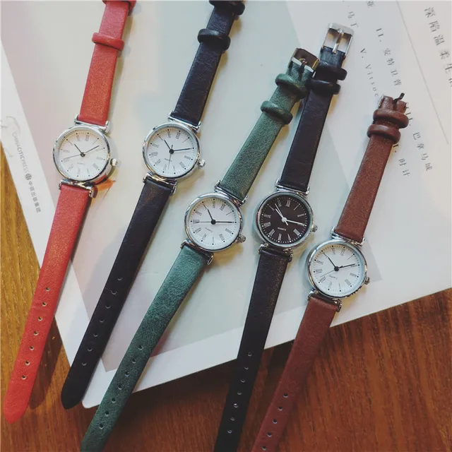 Exquisite small simple women dress watches retro leather female clock Bgg brand Exquisite small simple women dress watches retro leather female clock Bgg brand