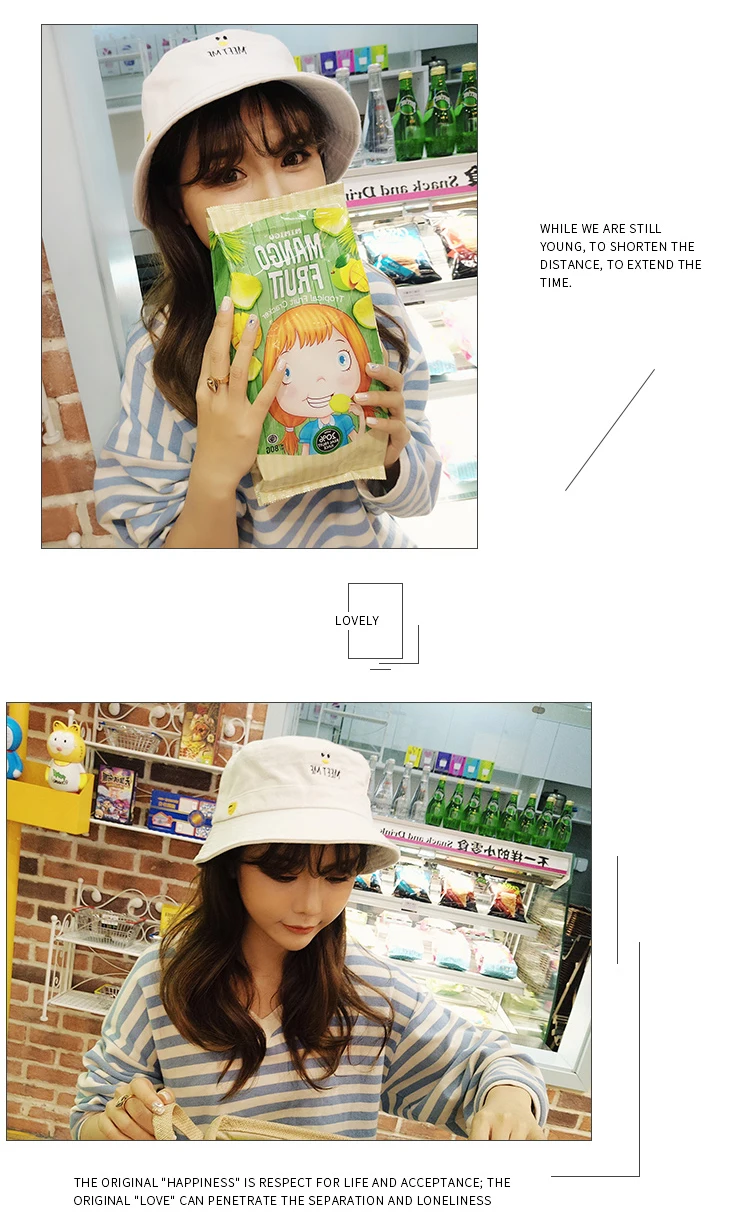 Новые летние женские шапки в Корейском стиле с надписями, шапка для студентов с героями мультфильмов, подходят ко всему, Kawaii, защита от солнца, женская модная Милая Повседневная шапка