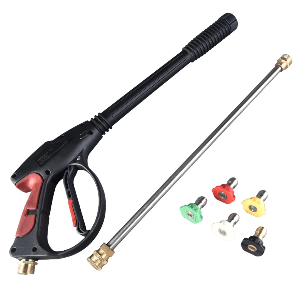 High Pressure Washer Gun 4000 PSI Spray Gun with 19'' Extension Wand 4