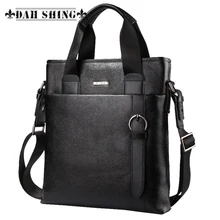 Одноцветные мужские сумки из натуральной воловьей кожи, сумка-мессенджер, портфель на молнии 30*30 см