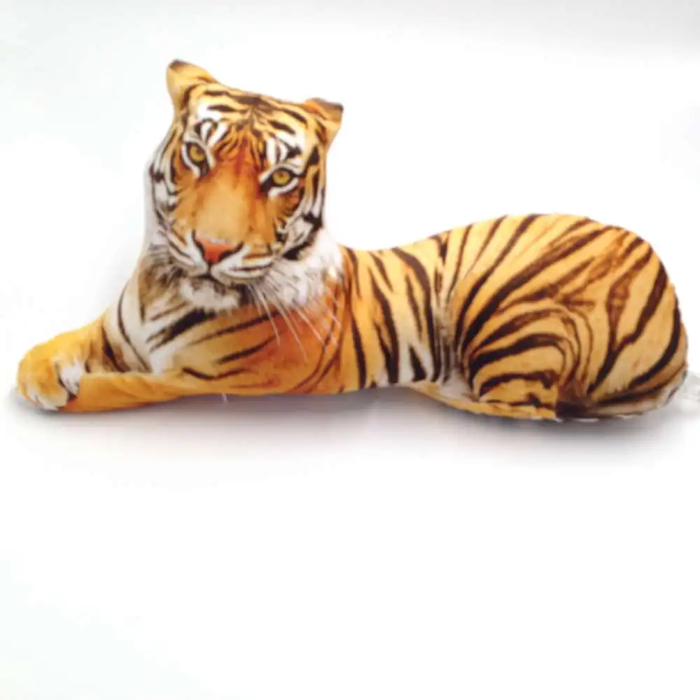3D Dog Tiger Stuffed Bed Pillow Plush Toy For Children