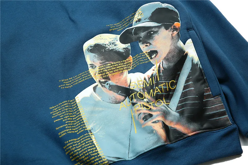 Mens Creative Funny Home Alone Printed Fleece Hoodies Streetwear 2019 Hip Hop Pullover Hooded Sweatshirts Male Fashion Hoodie