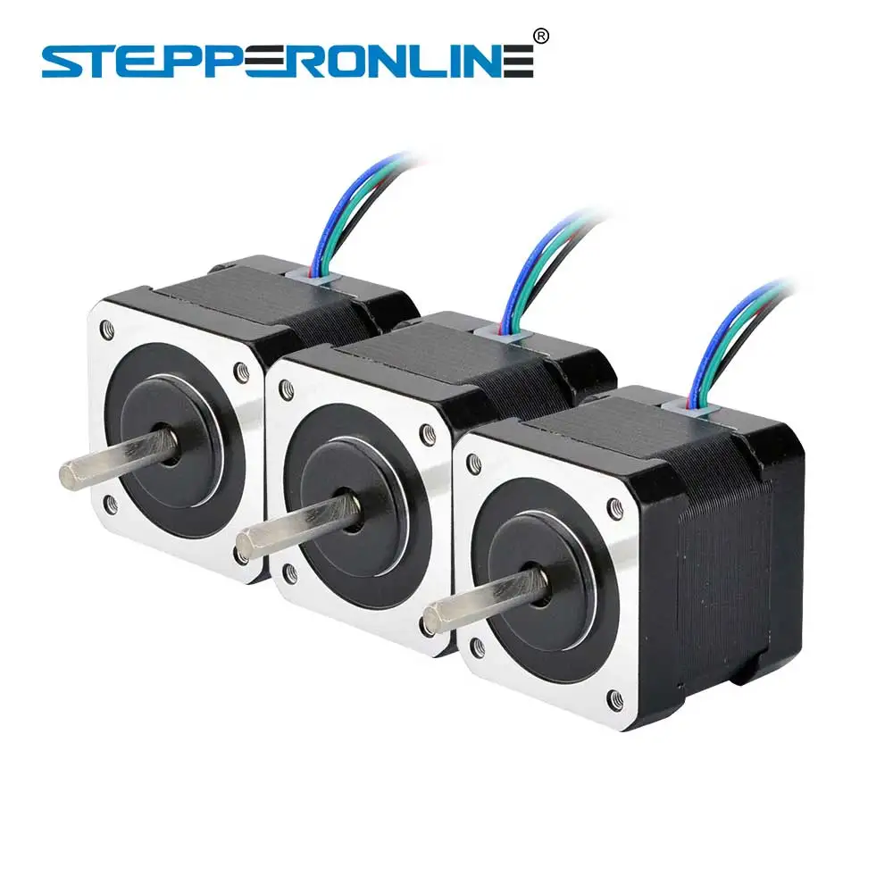 

3PCS Nema 17 Stepper Motor 40mm 45Ncm(64oz.in) 2A 4-lead Nema17 Step Motor 1m Cable for DIY 3D Printer CNC Robot