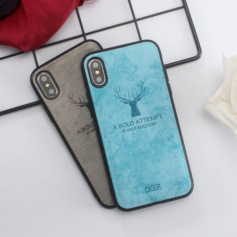 

Applicable To Apple I Phone 8plus 7plus Soft TPU Embossed Elk Mobile Shell Iphone X Xs Max Xr 8 7 6 6s S6 Plus Mobile Shell