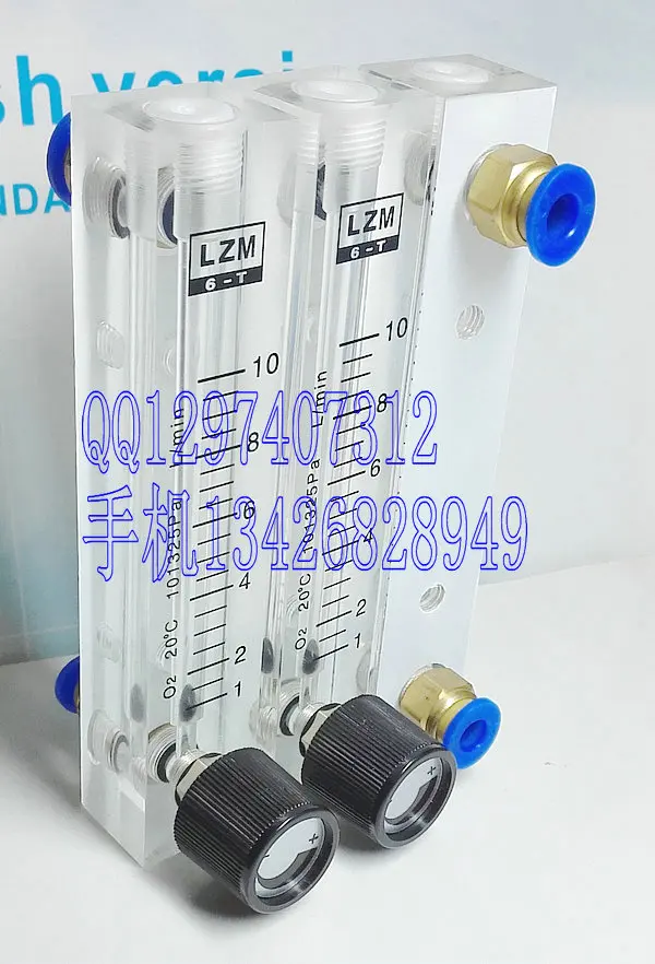 

1~10L/min LZM-6T O2 square bar adjustable small flowmeter oxygen flowmeter