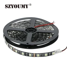 SZYOUMY DC 12V 5050 SMD Ice Blue LED Strip Light Not Waterproof 60 Leds/m Fita Led String Black PCB Ribbon Tape Lamp Decoration
