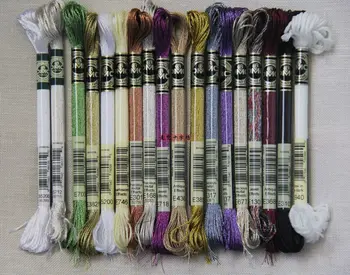 

oneroom 1pcs Precious Metal Effects metallic thread for cross stitch France color DMC france E168 silver embroidery