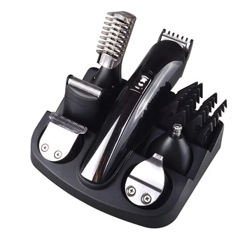 

6 in 1 Rechargeable Hair Trimmer Titanium Hair Clipper Electric Shaver Beard Trimmer Men Styling Tools Hair Shaving Machine