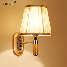 American Retro Style LED Wall Lamp Bedroom Bedside Wall Sconce Decor Lighting Light Fixture Corridor Aisle Simple Wall Lights 2018 hot sale loft american iron stairs wall lamp originality retro industrial wind corridor bedside simple home decor lights