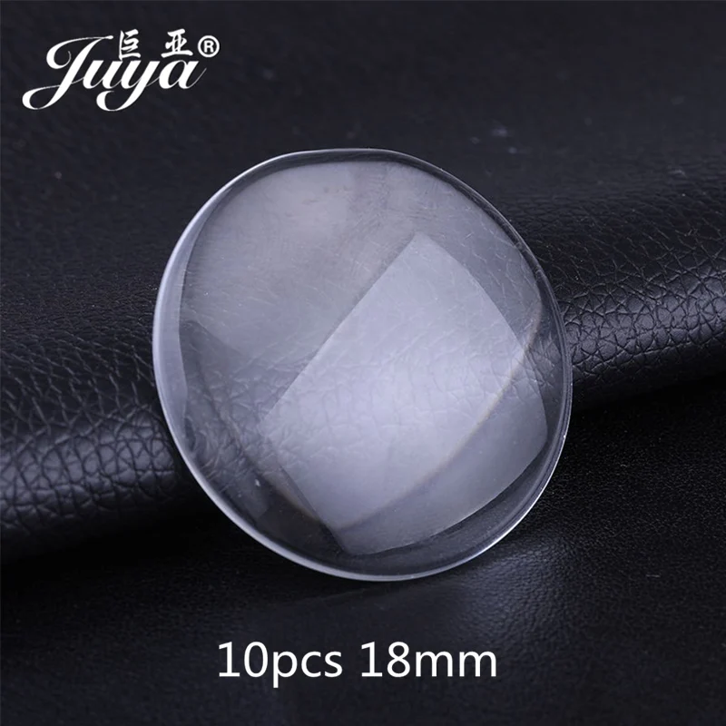 10pcs 18mm glass 4 шт./лот, различные стили, браслеты для браслетов, пустые кабошон, базовые лотки для женщин, сделай сам, ювелирное изделие - Цвет: 10pcs 18mm glass