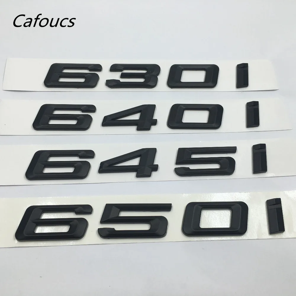 BMW E63 E64 F06 F12 F13 6-Series Matte Black Trunk Lid Emblem Badge Letters 640d