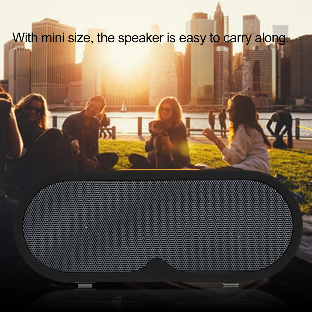 F1-D Wireless Bluetooth Speaker Dual 3W Horn High-quality Sound Portable Speaker Outdoor Loudspeaker TF Card AUX IN