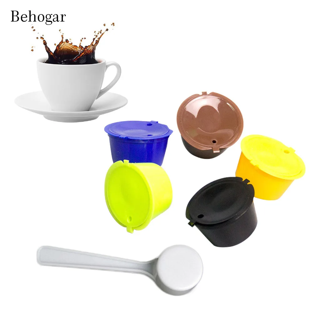 Buy Behogar 5pcs Cute Refillable Reusable Coffee