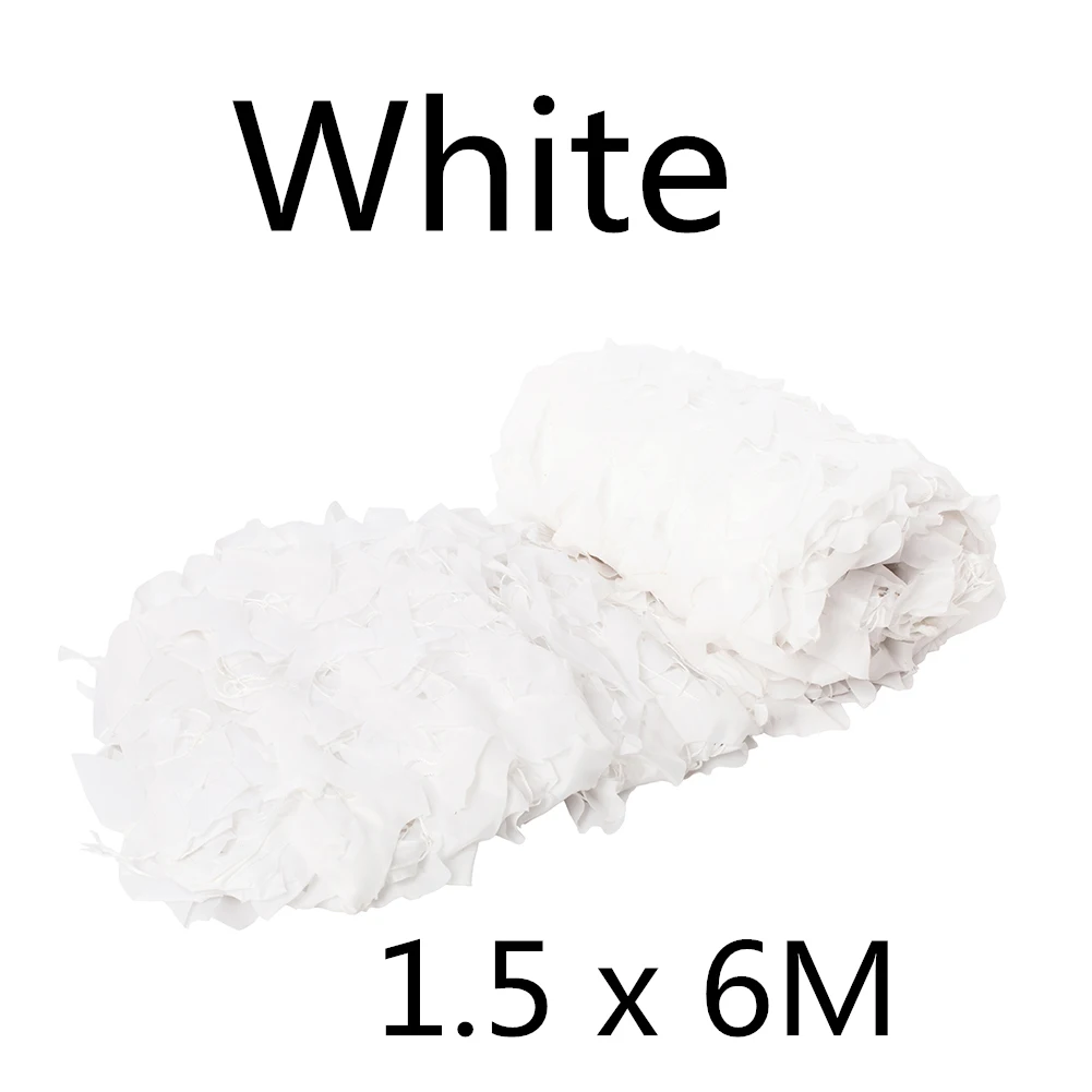 White 1.5x6 VILEAD 1,5 м широкая лесная пустыня белый синий камуфляжная сетка солнцезащитный навес для пляжа тент туристическая крыша палатка садовый навес - Цвет: White 1.5x6