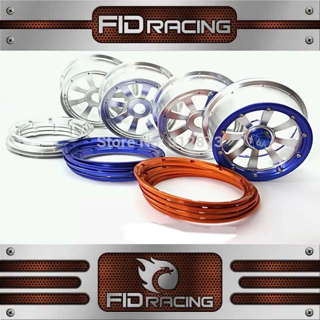 Обод из сплава GTB RACING CNC включает бечевку без крышки для losi 5ive t kmx2 rovan lt|losi 5ive|beadlock