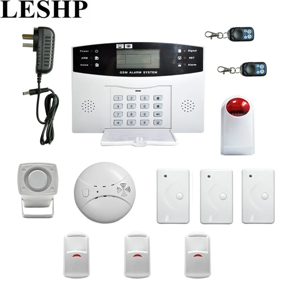 

Wireless GSM Access Control Kit Autodial Security System LCD Display Burglar Detector Alarm Apparatus For Home House Office