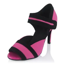 Женские бальные туфли для латинских танцев Обувь для сальсы на высоком каблуке 8,5 см женские вечерние туфли для танго танцевальная обувь с мягкой подошвой 1844