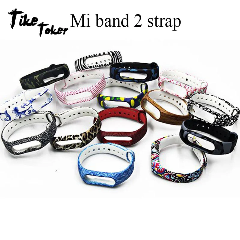 

TIke Toker,New Mi Band 2 Bracelet Strap Miband 2 Strap Colorful Replacement silicone wrist strap for xiaomi mi banda 2 smartband