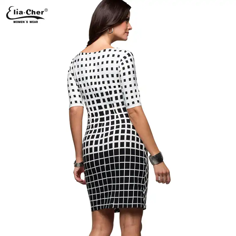black and white dresses for ladies
