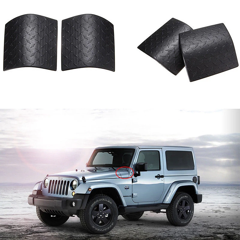 2 шт. автомобильный Стайлинг капота А стойка обмотка крышка Угол защиты для Jeep