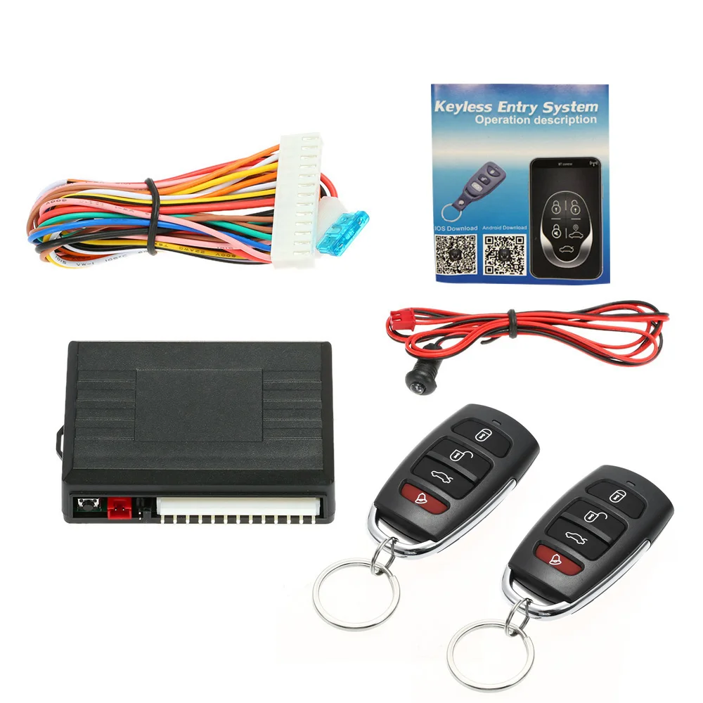 

Universal Car Door Lock Trunk Release Keyless Entry System Central Locking Kit With Remote Control for bmw e46 e90 ford focus 2