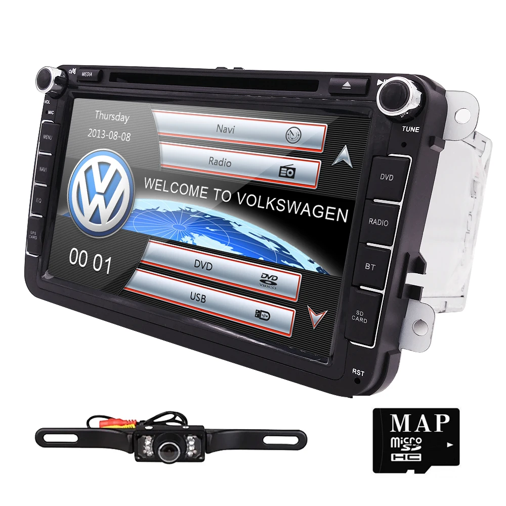 

Hizpo 8 inch 2din car DVD player radio for Volkswagen seat altea XL Leon Toledo alhambra bluetooth touch screen SWC RDS CANBUS