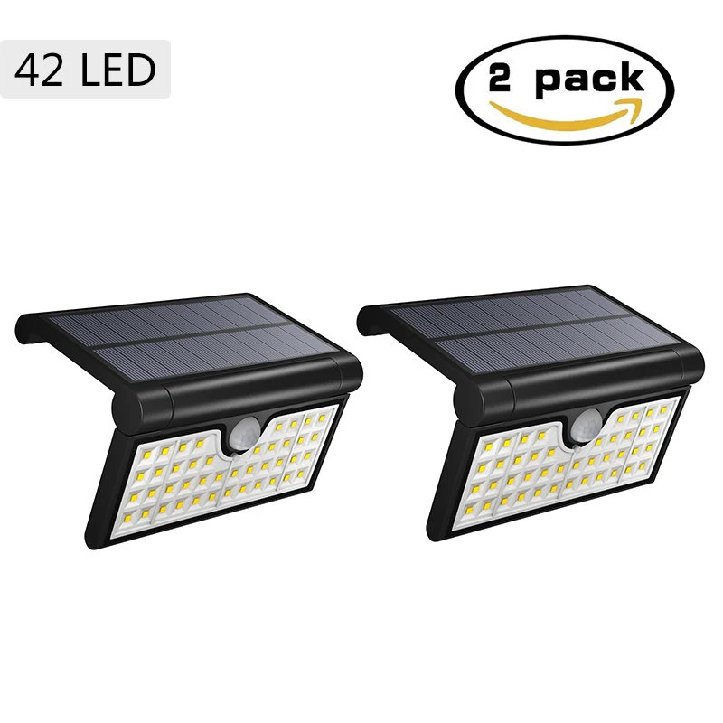 

Solar Powered Motion Senser Light 42 LED Shell Folding 2W Outdoor Solar Led Lights Garden Wall Street Waterproof Lamp ALUVEE